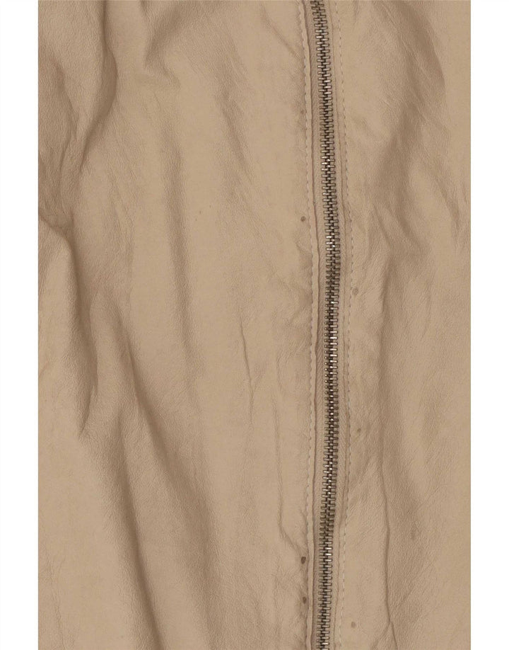 Conbipel Dame Læderjakke IT 54 XL Beige