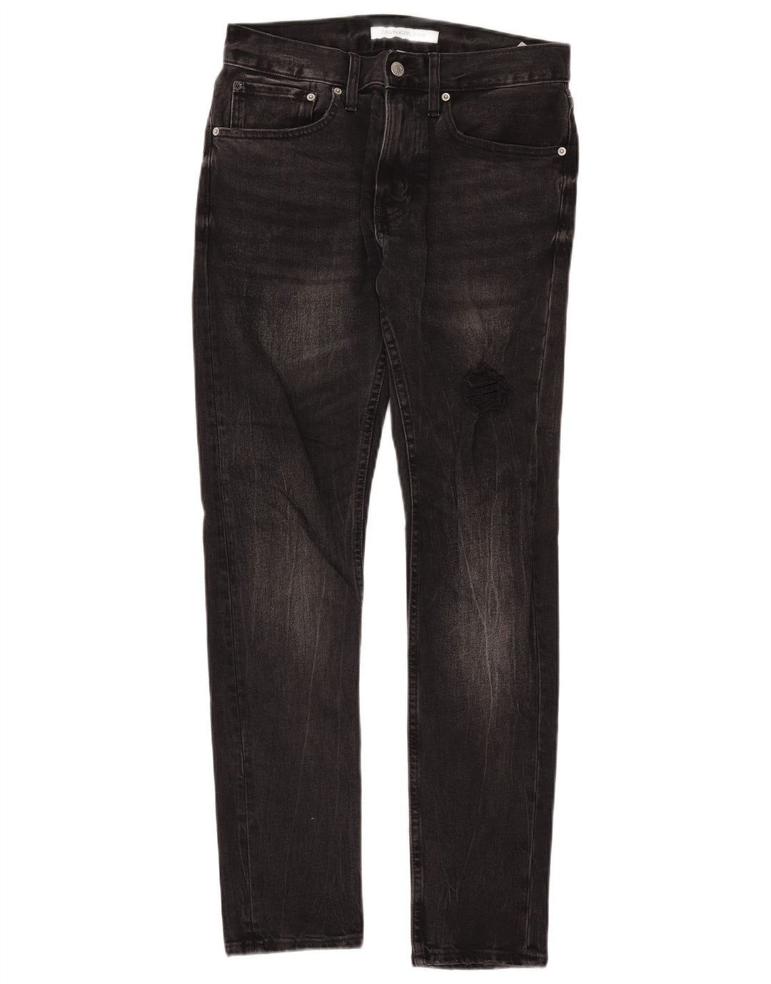 Calvin Klein Herre Slim Jeans W29 L32 Sort Bomuld