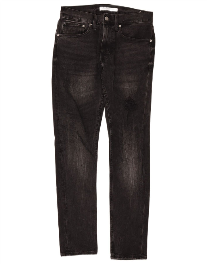 Calvin Klein Herre Slim Jeans W29 L32 Sort Bomuld