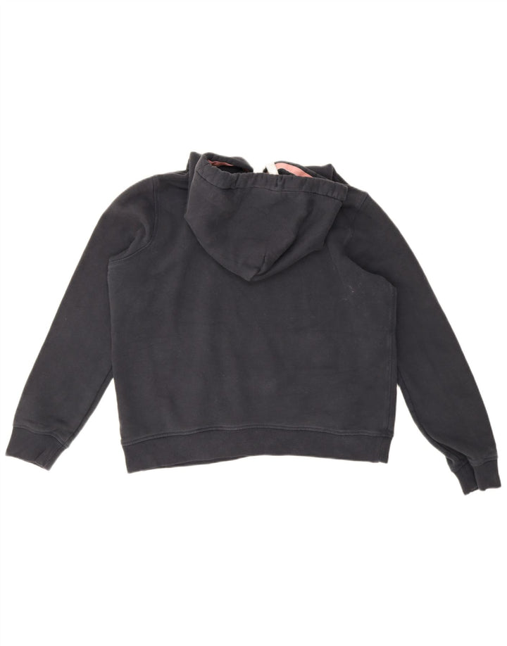 Jack Wills Grafisk Oversized Hoodie Jumper til kvinder UK 12 Medium Navy Blue