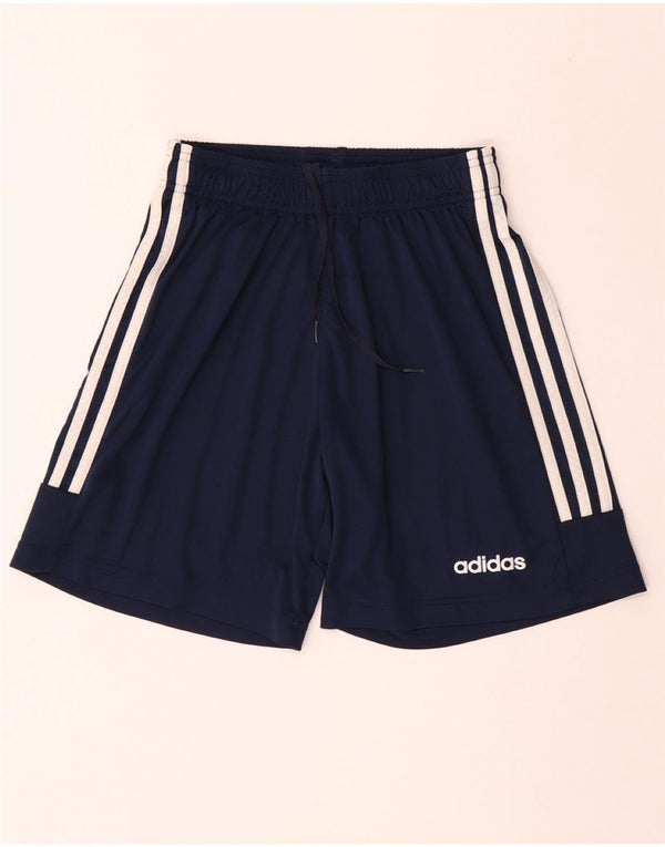 ADIDAS Aeroready Sportsshorts til kvinder UK 8 Small Navy Blue Polyester