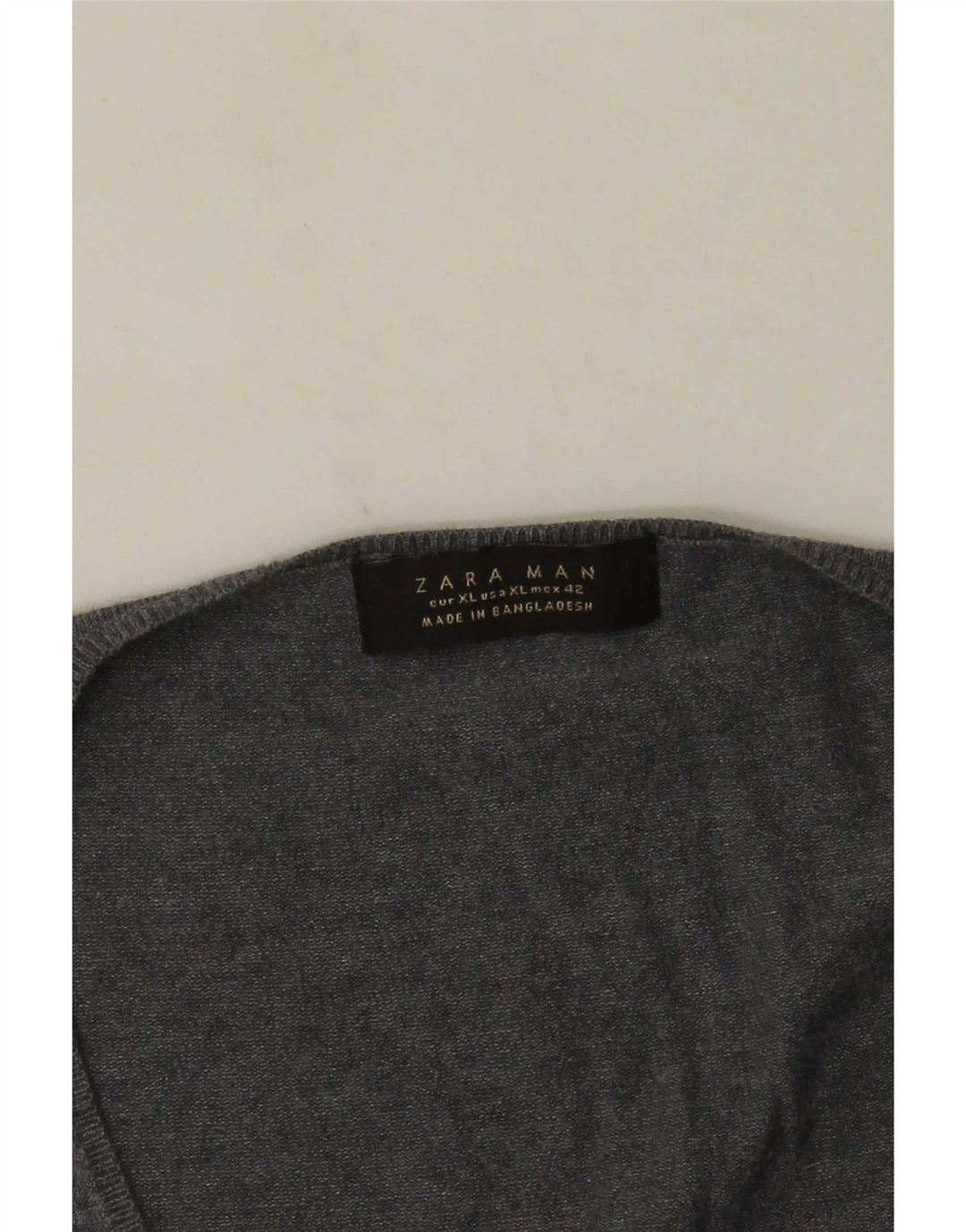 Zara Herre V-hals sweater XL Grå