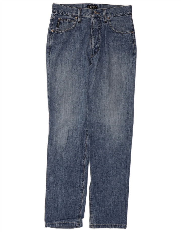 Armani Straight Jeans til mænd W31 L30 Blå