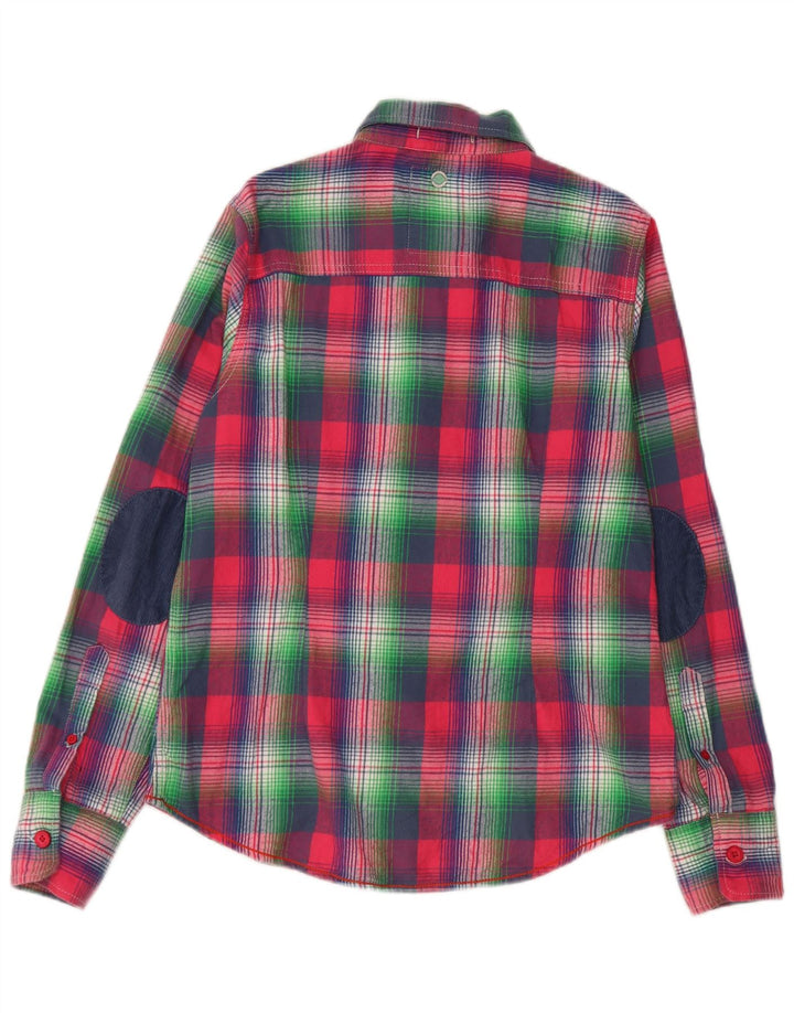 Superdry Dameskjorte UK 14 Large Pink Ternet Bomuld