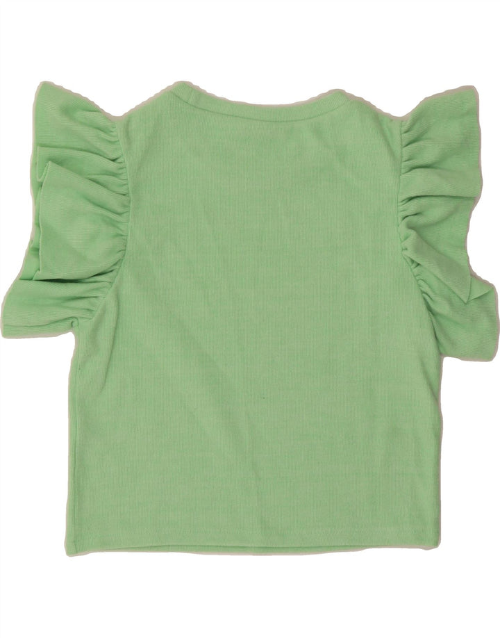 ZARA Womens Crop Top UK 12 Medium Green Vintage Zara and Second-Hand Zara from Messina Hembry 