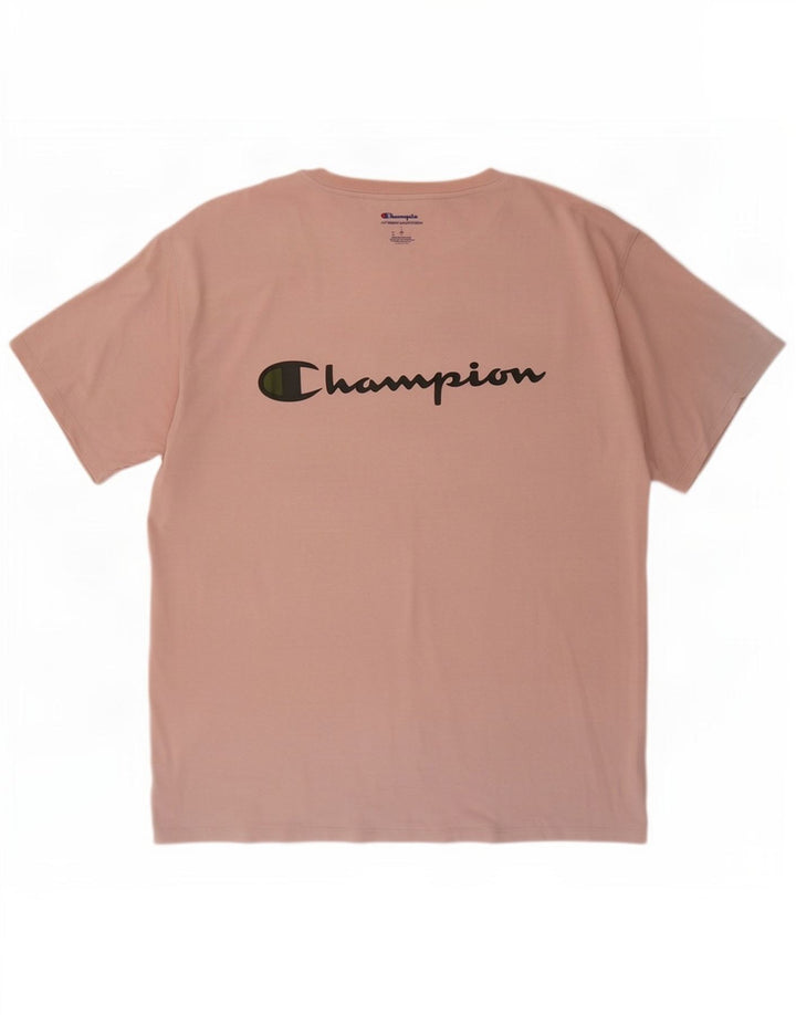 Champion Herre Grafisk T-Shirt Top Stor Pink