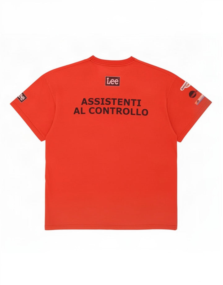 Lee Herre Grafisk T-Shirt Top Stor Rød