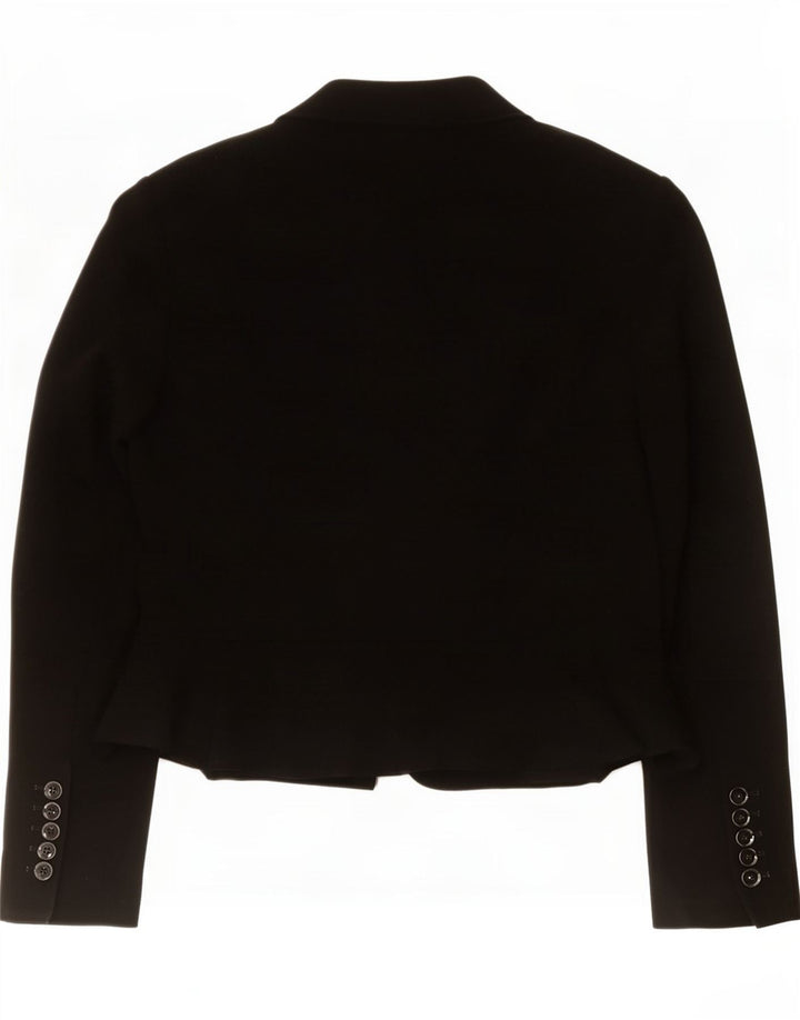 Zara Womens Open Blazer Jacket UK 10 Small Black