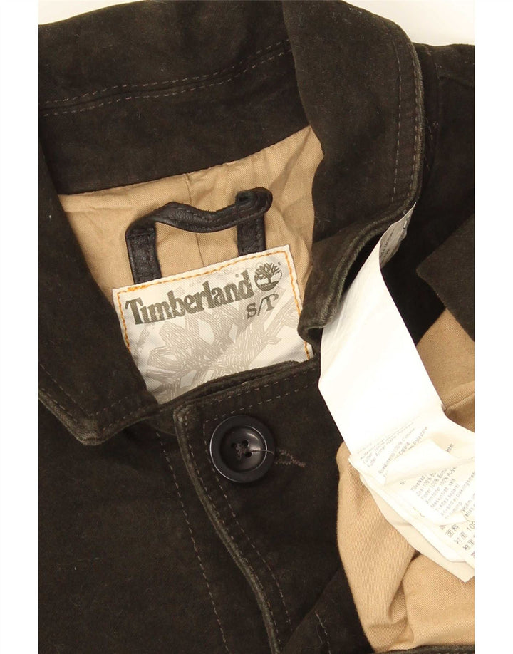 Timberland Herre Windbreaker Jacket UK 36 Small Khaki Cotton