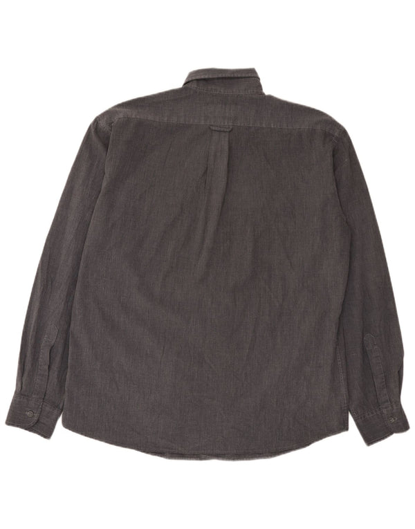 Armani Jeans Herreskjorte XL Grå Polyester