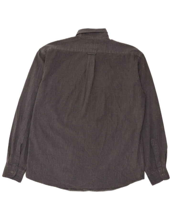 Armani Jeans Herreskjorte XL Grå Polyester