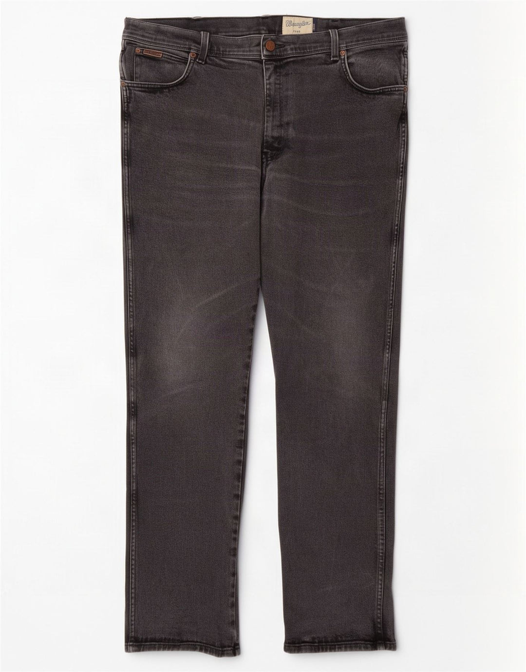 Wrangler Herre Texas Straight Jeans W40 L34 Grå Bomuld