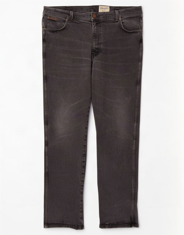 Wrangler Herre Texas Straight Jeans W40 L34 Grå Bomuld