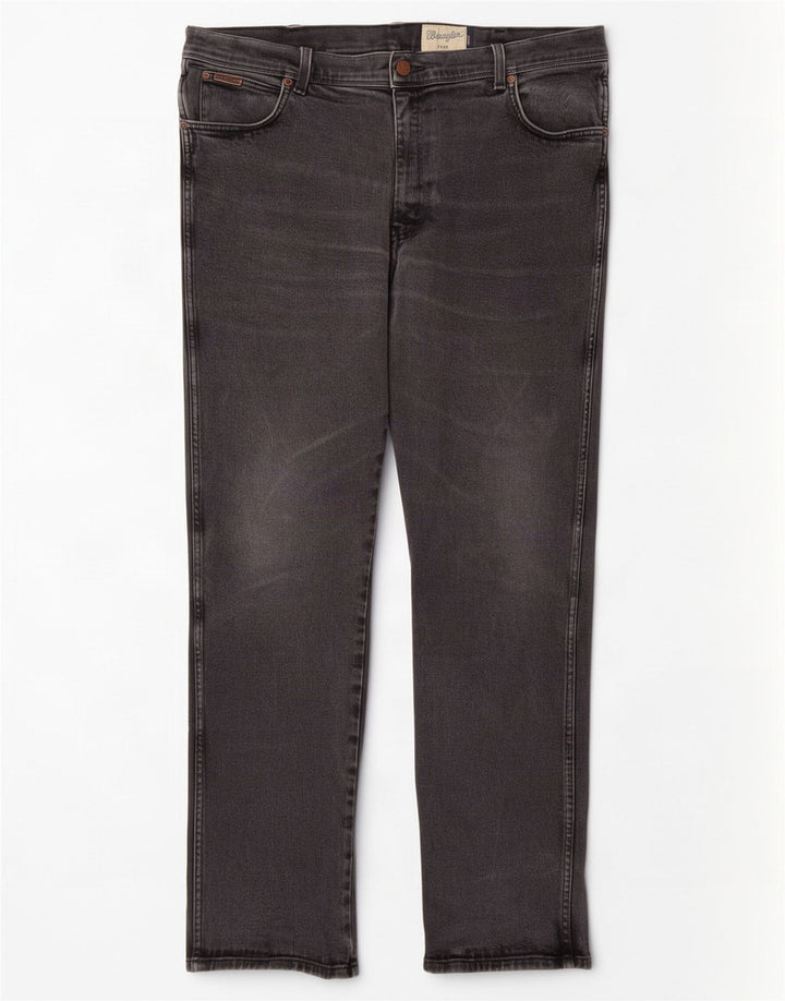 Wrangler Herre Texas Straight Jeans W40 L34 Grå Bomuld