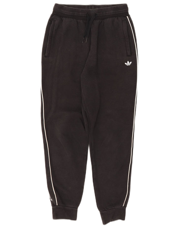 Adidas Drenge Træningsdragt Bukser Joggers 12-13 År Sort Bomuld