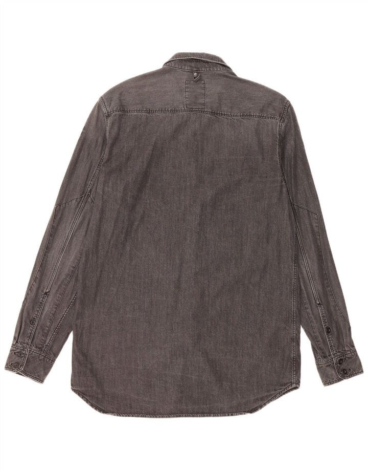 G-Star Herre Denim Shirt Stor Grå Bomuld