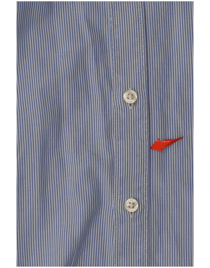 NAPAPIJRI Urban Fit-skjorte til mænd XL Blå nålestribet bomuld