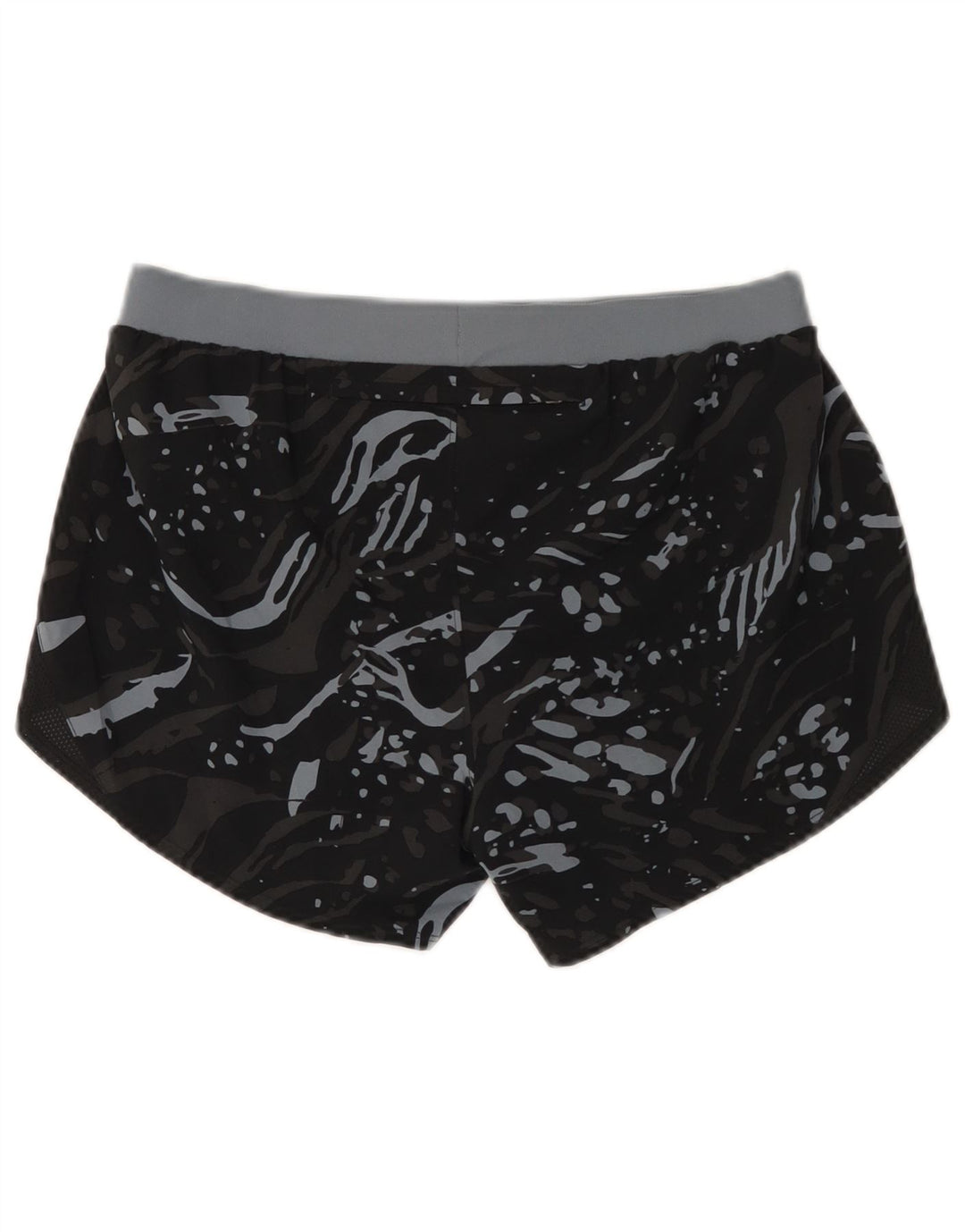 Under Armour Sportsshorts til kvinder UK 14 Mellem sort plettet polyester