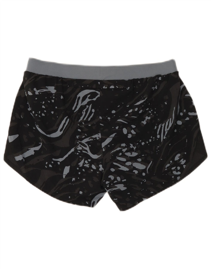 Under Armour Sportsshorts til kvinder UK 14 Mellem sort plettet polyester