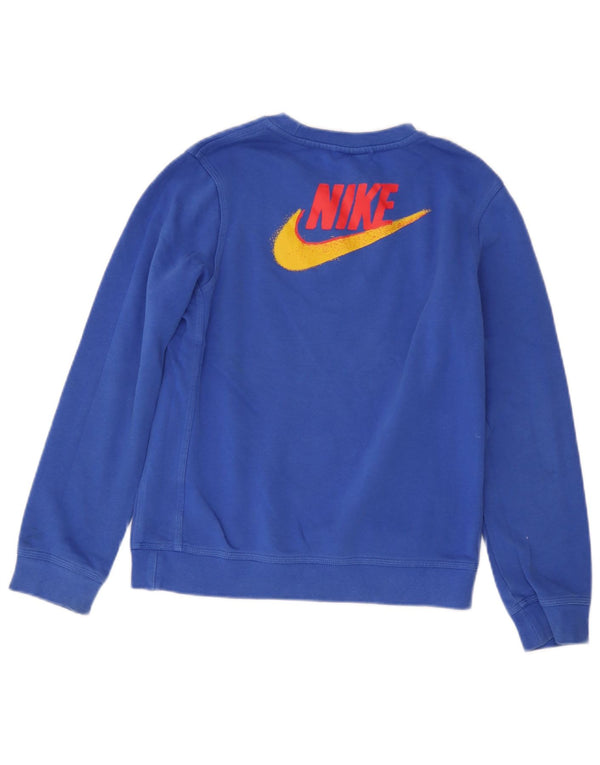 Nike Boys Graphic Sweatshirt Jumper 12-13 år Stor blå bomuld