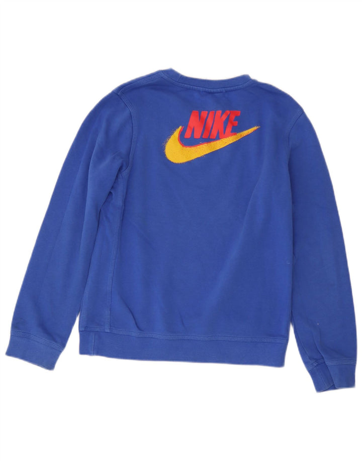 Nike Boys Graphic Sweatshirt Jumper 12-13 år Stor blå bomuld