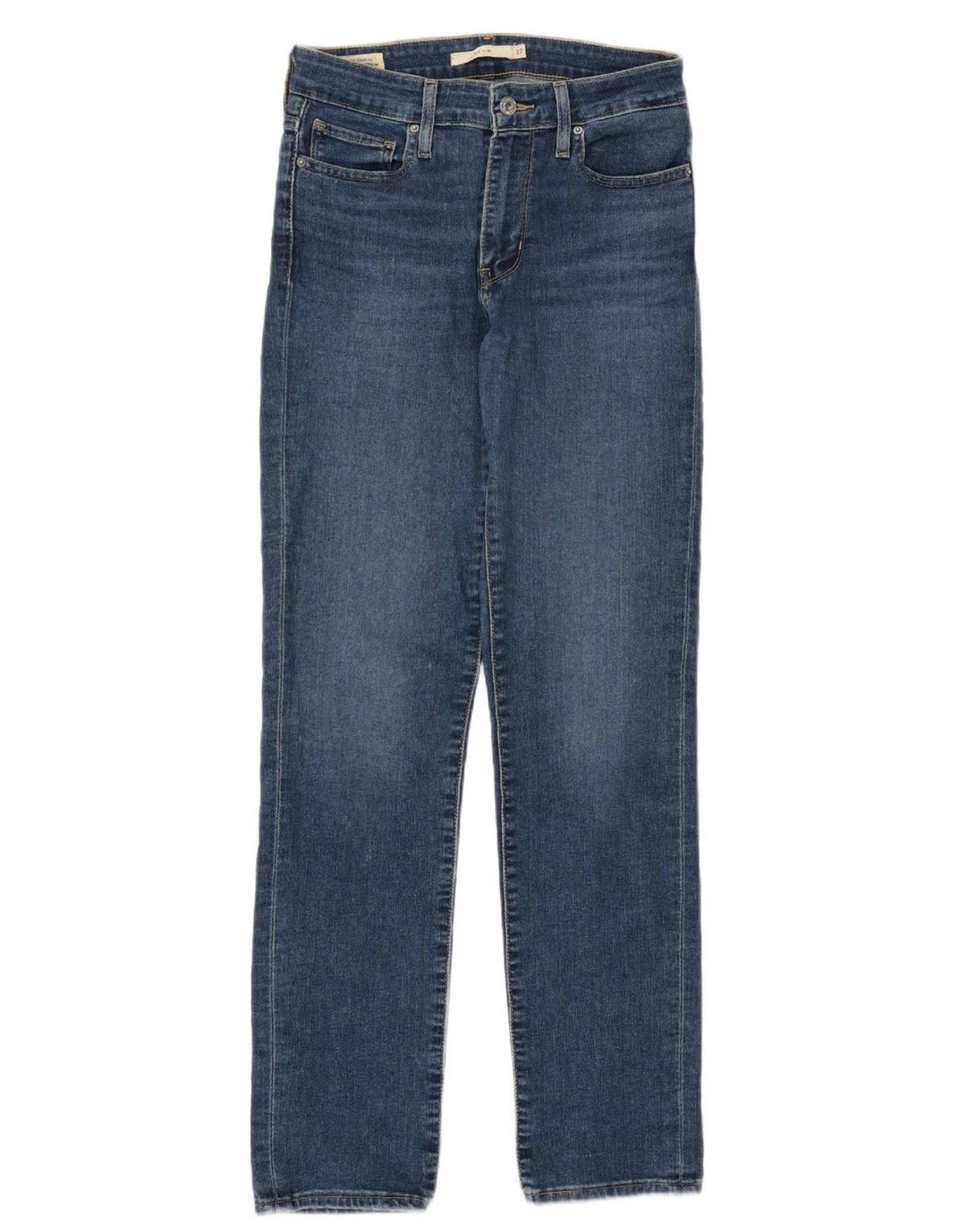 Levi's Dame 712 Slim Jeans W27 L30 Blå Bomuld
