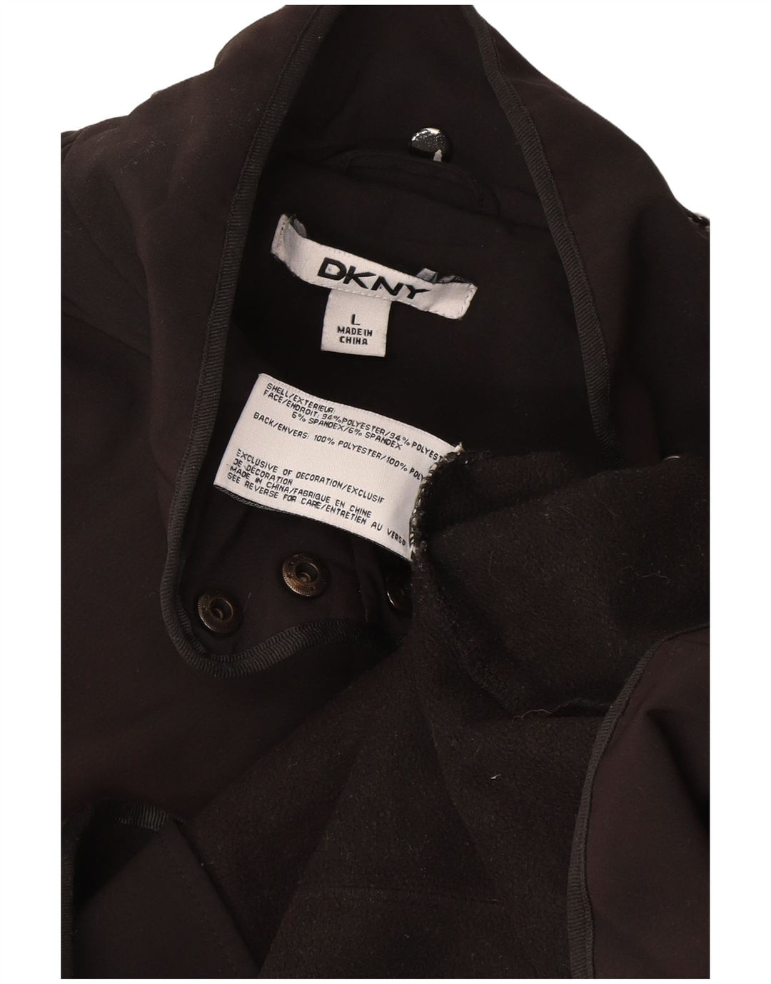 Dkny Womens Utility Jacket UK 16 Large Grå Polyester