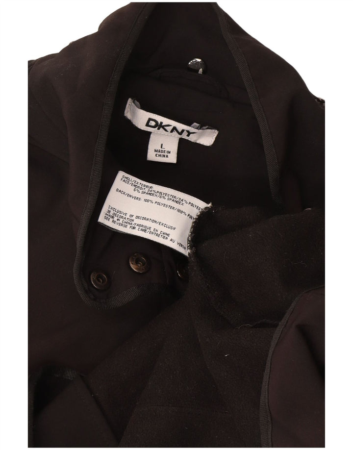 Dkny Womens Utility Jacket UK 16 Large Grå Polyester