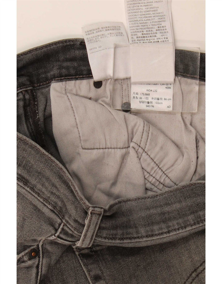 Levi's Herre 511 Slim Jeans W34 L32 Grå Bomuld