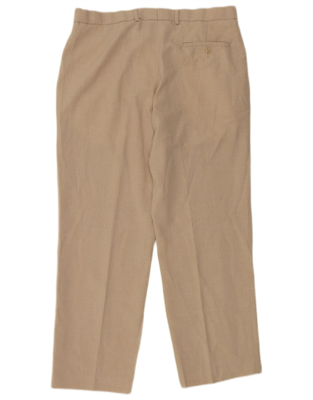 Marks & Spencer Herre Regular Fit Suit Bukser W34 L29 Beige Polyester