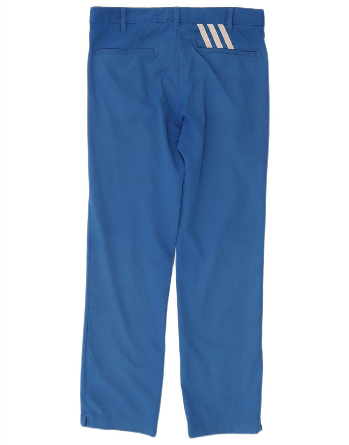 Adidas Straight Chino-bukser til mænd W30 L30 Blå polyester
