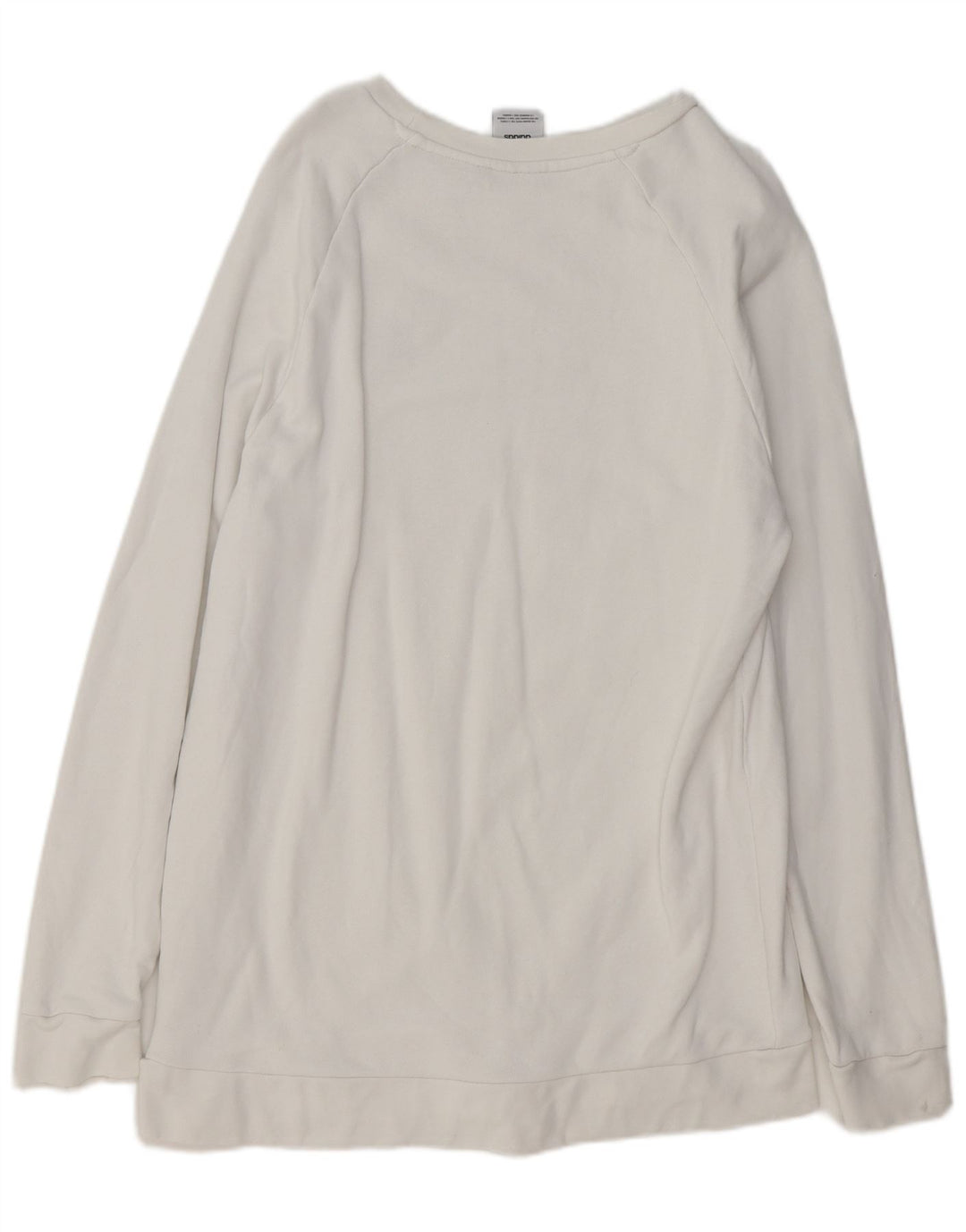 ADIDAS Sweatshirt til mænd, stor hvid bomuld