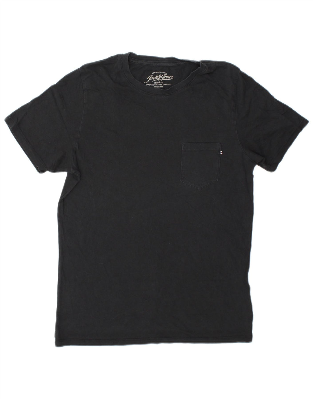 Jack & Jones herre T-shirt top lille sort bomuld