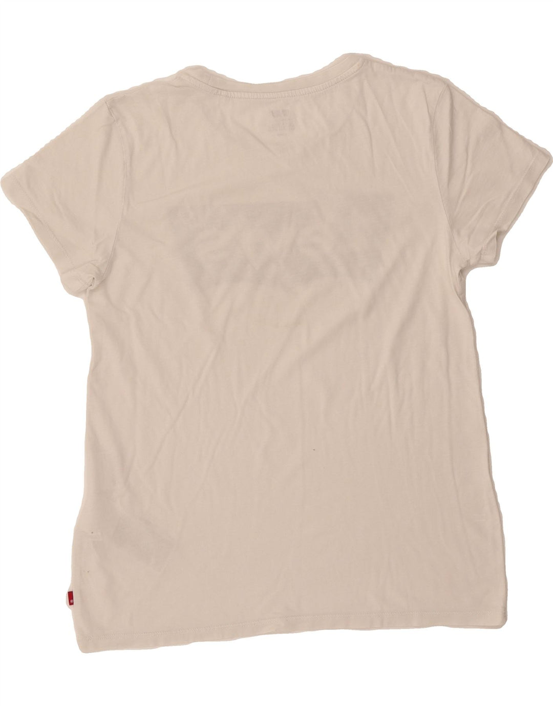 LEVI'S Womens Graphic T-Shirt Top UK 10 Small White Cotton Vintage Levi's and Second-Hand Levi's from Messina Hembry 