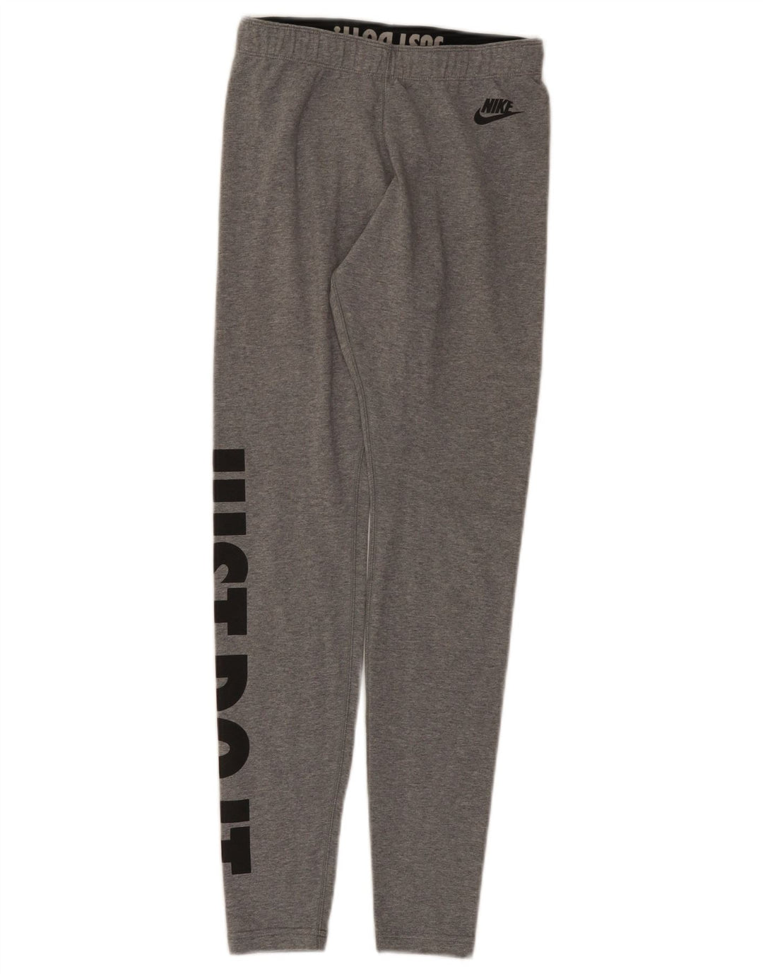 Nike Grafiske Leggings til kvinder UK 8 Små grå flækkede bomuld