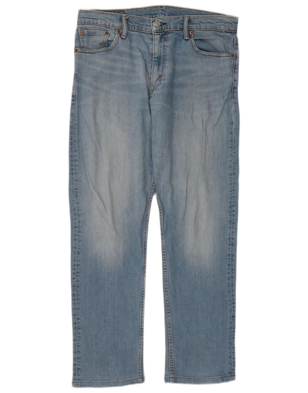 Levi's Herre 504 lige jeans W33 L32 blå bomuld