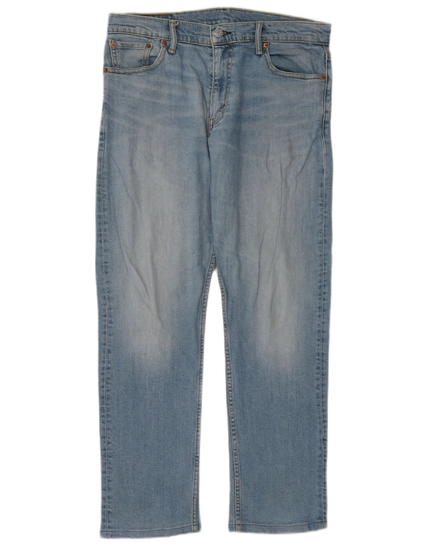 Levi's Herre 504 lige jeans W33 L32 blå bomuld