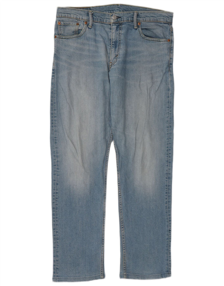 Levi's Herre 504 lige jeans W33 L32 blå bomuld