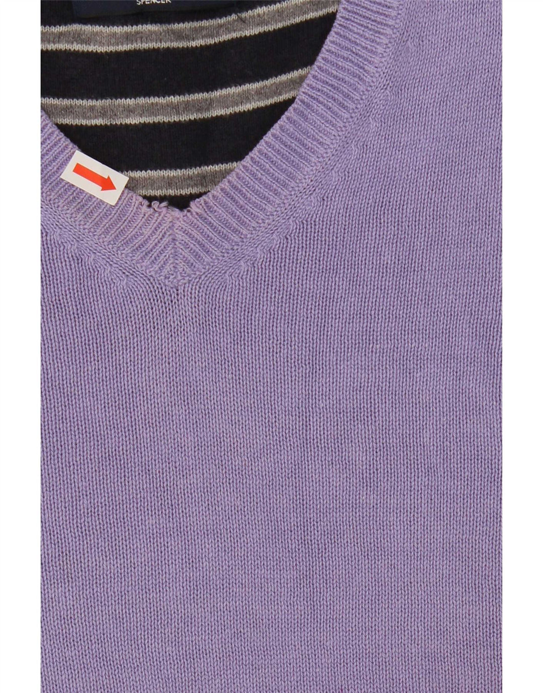 Marks & Spencer Herre Blue Harbor V-hals sweater Medium Lilla