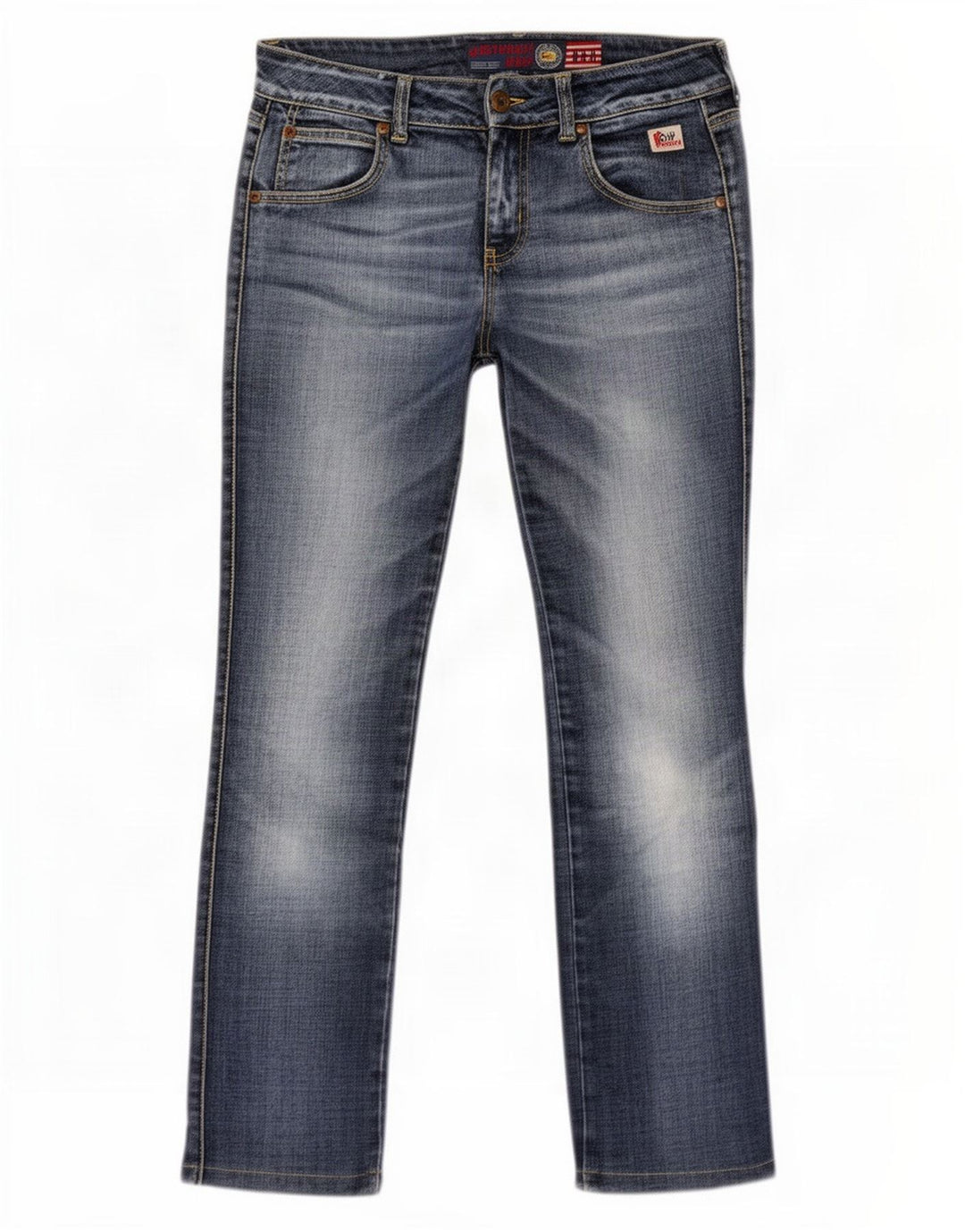 Roy Rogers Dame Seven Bell Slim Jeans W27 L29 Blå