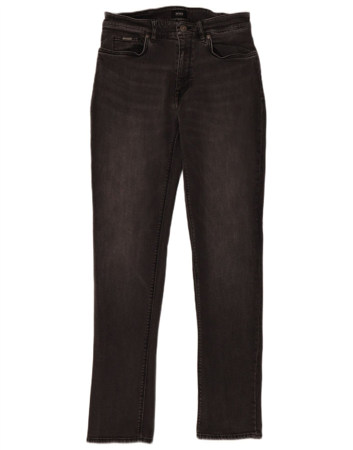 Hugo Boss Herre Slim Jeans W31 L32 Grå Bomuld