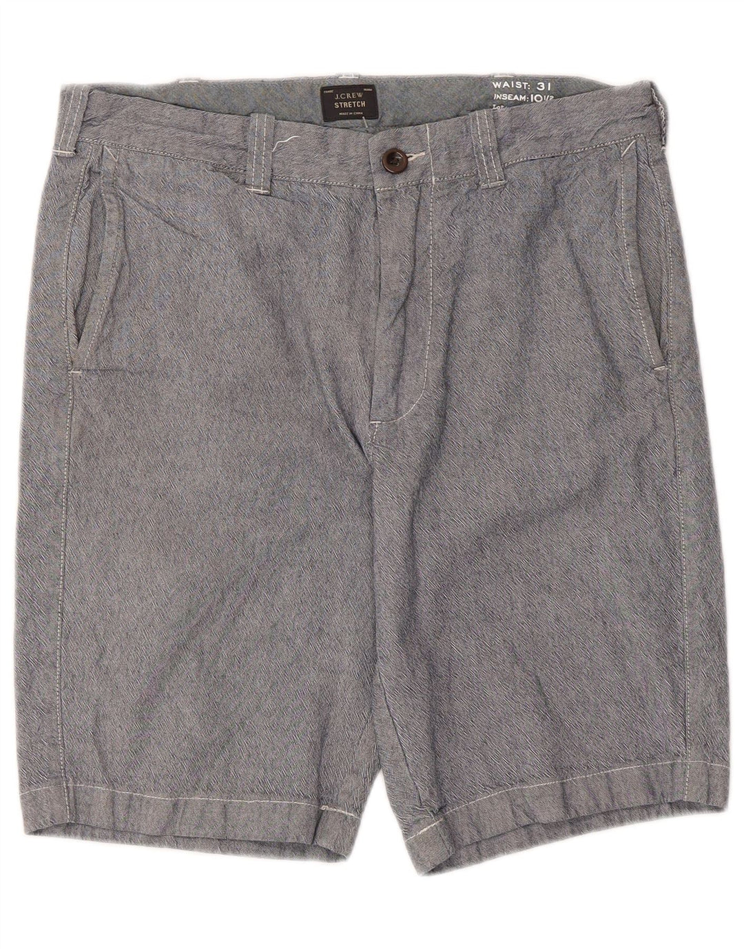 J. Crew Chino Shorts til mænd W31 Medium Blue Bomuld