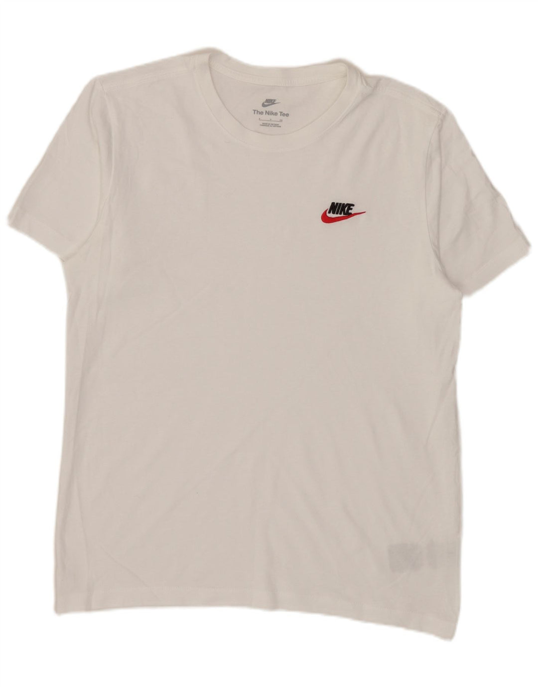 Nike T-shirt top til mænd, lille hvid bomuld