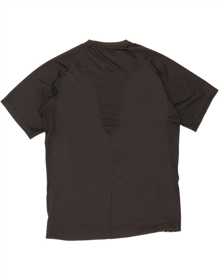 ADIDAS Mens Supernova T-Shirt Top Medium Black Polyester Vintage Adidas and Second-Hand Adidas from Messina Hembry 