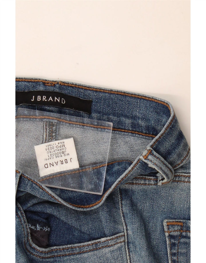 J MÆRKE Dame Mid Rise Capri Jeans W28 L27 Blå Bomuld