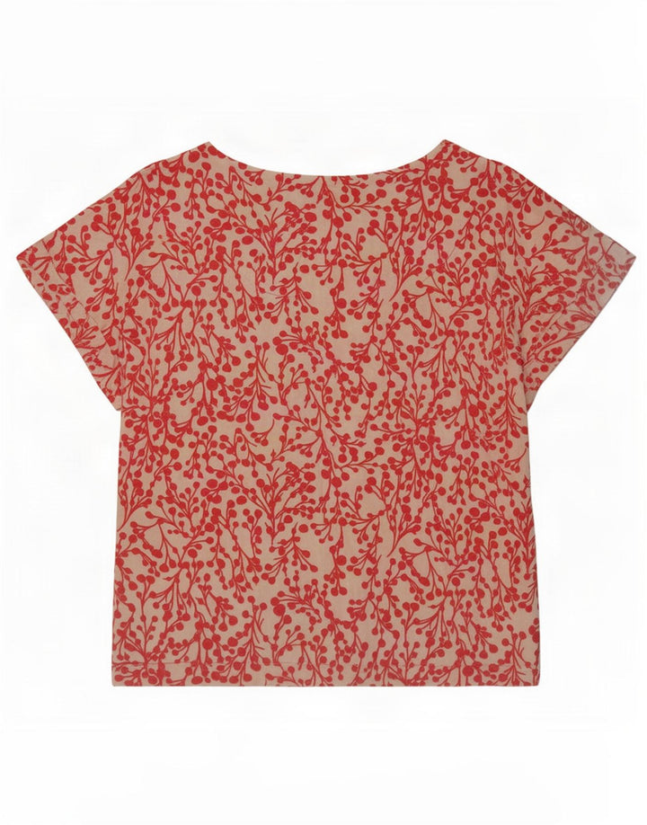 Weird Fish Dame Oversized Bluse Top UK 12 Medium Multicolored Floral