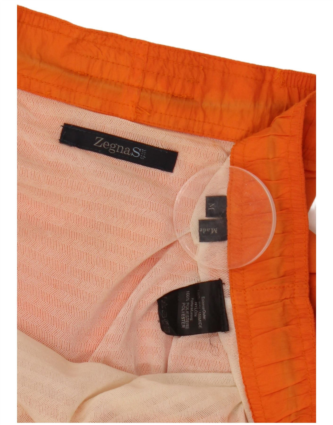 Zegna S Badeshorts til mænd Medium Orange Nylon