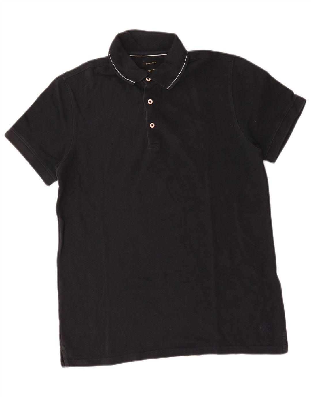 Massimo Dutti Herre poloshirt Medium Navyblå Bomuld