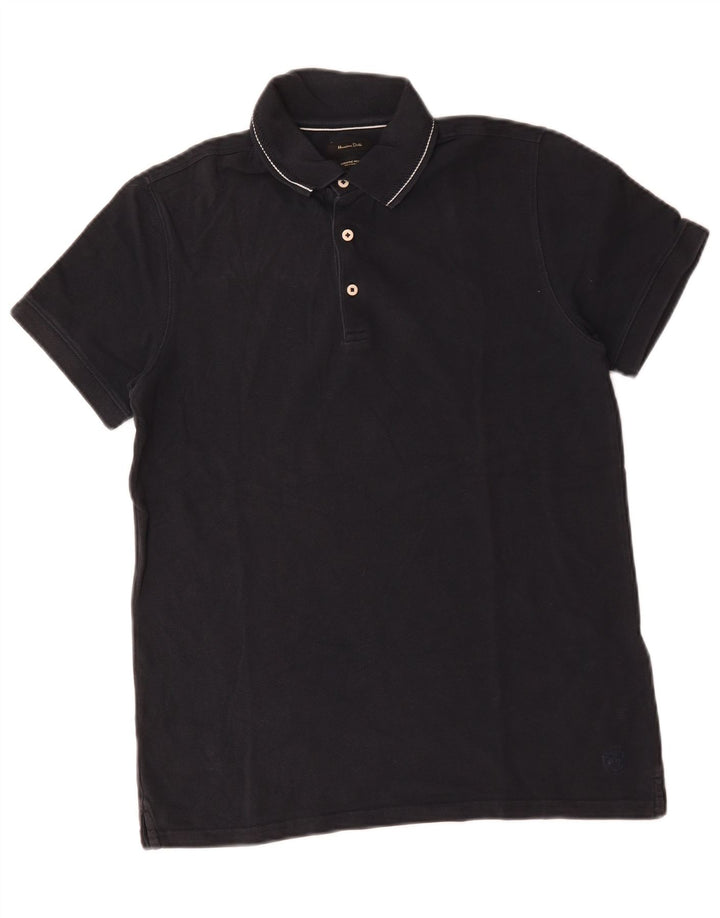 Massimo Dutti Herre poloshirt Medium Navyblå Bomuld
