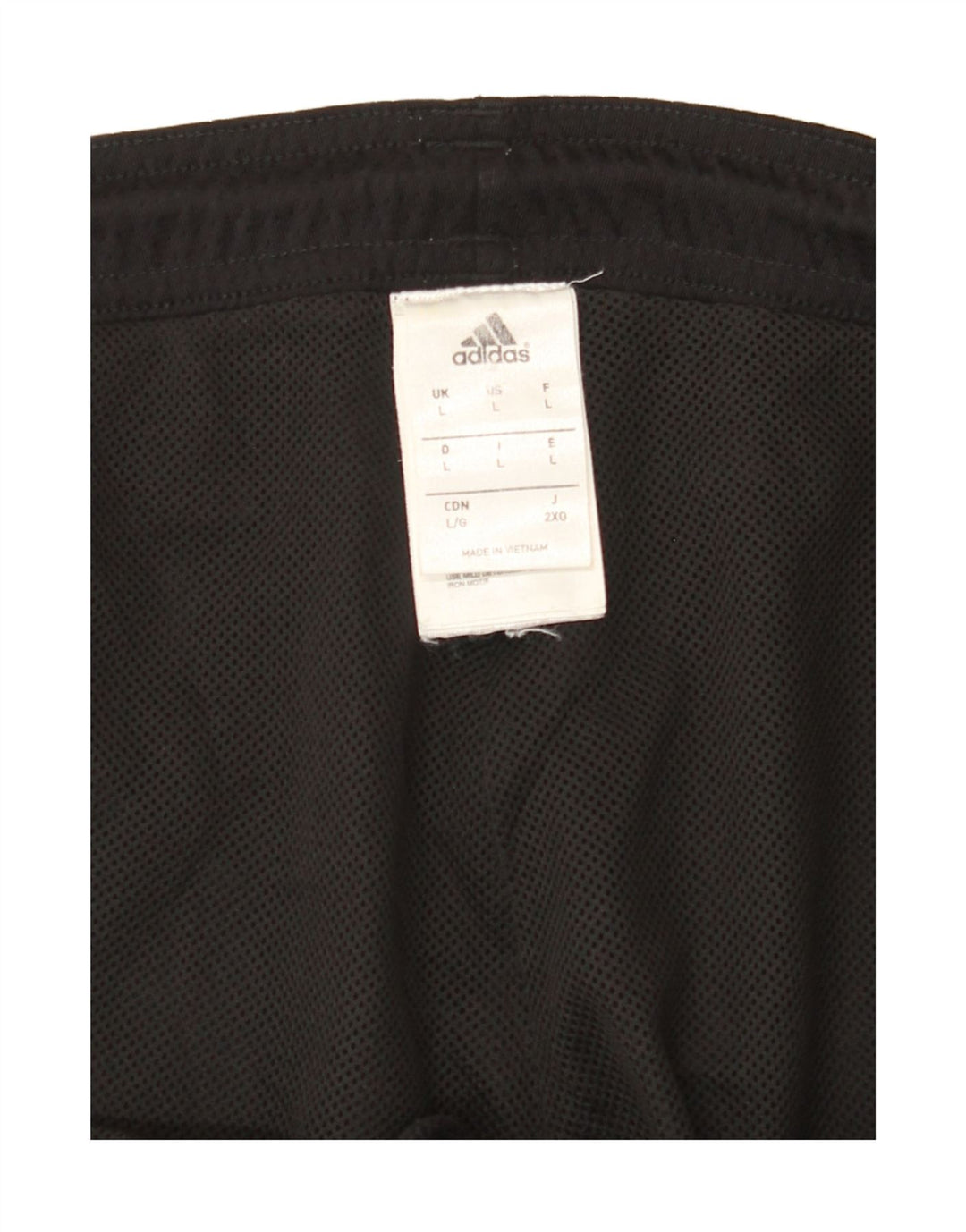 ADIDAS Mens Sport Shorts Large  Black Colourblock Polyester Vintage Adidas and Second-Hand Adidas from Messina Hembry 